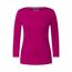 Cecil Basic Baumwollshirt U-Boot Ausschnitt