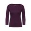 Cecil Damen B317389 Basic T-Shirt In Unifarbe, Beloved Berry,XS