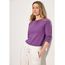 Cecil Damen B317389 Basic T-Shirt In Unifarbe, Iced Violet,XS