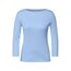 Cecil Damen B317389 Basic T-Shirt In Unifarbe, Fresh Light Blue,XS