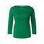 Cecil Damen B317389 Basic Baumwollshirt U-Boot Ausschnitt, Easy Green, XS