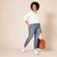 Amazon Essentials Damen Langärmeliges T-Shirt mit Rundhalsausschnitt in klassischer Passform (erhältlich in Übergröße), Weiß, XX-Large