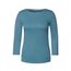 Cecil Basic Baumwollshirt U-Boot Ausschnitt