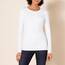 Amazon Essentials Damen Langärmeliges T-Shirt mit Rundhalsausschnitt in klassischer Passform (erhältlich in Übergröße), Weiß, XX-Large