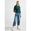 Cecil Basic Baumwollshirt U-Boot Ausschnitt