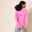 Amazon Essentials Damen Regular-Fit Langarm-T-Shirt Rundhalsausschnitt (In Übergröße Erhältlich), Rosa, XXL