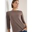 Damen Basic Shirt in Unifarbe