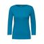 Cecil Damen B317389 Basic T-Shirt In Unifarbe, Dynamic Aqua Blue,M