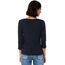 Cecil Damen Basic Boatneck T-Shirt, deep Blue, S