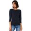 Cecil Damen Basic Boatneck T-Shirt, deep Blue, S