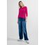 Cecil Damen Basic T-Shirt in Unifarbe pink Sorbet S