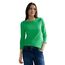 Cecil Basic Baumwollshirt U-Boot Ausschnitt