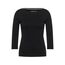 Cecil Damen Basic Boatneck T-Shirt, Black, S