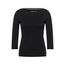 Cecil Damen Basic Boatneck T-Shirt, Black, S
