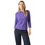 Cecil Damen B317389 Basic T-Shirt In Unifarbe, Wild Lilac,S