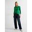 Cecil Damen B317389 Basic Baumwollshirt U-Boot Ausschnitt, Easy Green, M