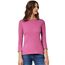 Cecil Damen B317389 Basic Baumwollshirt U-Boot Ausschnitt, Frosted Rose, S