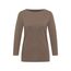 Cecil Basic Shirt in Unifarbe Cocoa Taupe S