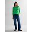 Cecil Basic Baumwollshirt U-Boot Ausschnitt