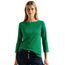 Cecil Damen B317389 Basic Baumwollshirt U-Boot Ausschnitt, Easy Green, S