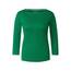 Cecil Damen B317389 Basic Baumwollshirt U-Boot Ausschnitt, Easy Green, M