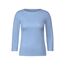 Cecil Damen B317389 Basic Baumwollshirt U-Boot Ausschnitt, soda Blue, S