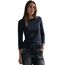 Cecil Damen B317389 Basic Baumwollshirt U-Boot Ausschnitt, Universal Blue, M EU