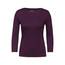Cecil Damen B317389 Basic T-Shirt In Unifarbe, Beloved Berry,L