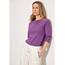 Cecil Damen B317389 Basic T-Shirt In Unifarbe, Iced Violet,L