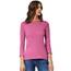 Cecil Damen B317389 Basic Baumwollshirt U-Boot Ausschnitt, Frosted Rose, M