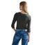 Cecil Damen B317389 Basic Baumwollshirt U-Boot Ausschnitt, Strong Khaki, M