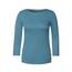 Cecil Basic Baumwollshirt U-Boot Ausschnitt