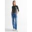 Cecil Damen B317389 Basic Baumwollshirt U-Boot Ausschnitt, Strong Khaki, M
