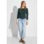 Cecil Damen B317389 Basic T-Shirt In Unifarbe, Fir Green,L