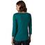 Cecil Damen B317389 Basic T-Shirt In Unifarbe, Petrol Green,XL