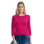 Cecil Damen Basic T-Shirt in Unifarbe pink Sorbet XXL