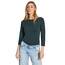 Cecil Damen B317389 Basic T-Shirt In Unifarbe, Fir Green,XL
