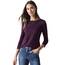 Cecil Damen B317389 Basic T-Shirt In Unifarbe, Beloved Berry,XXL
