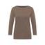 Cecil Basic Shirt in Unifarbe Cocoa Taupe XXL
