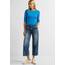 Cecil Basic Baumwollshirt U-Boot Ausschnitt