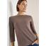 Damen Basic Shirt in Unifarbe
