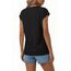 Suncife Damen-T-Shirt, Sommer, lockere Passform, Flügelärmel, V-Ausschnitt, T-Shirt, Schwarz, L