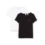 Levi's Damen 2-Pack Tee T-Shirt, White +/Mineral Black, M