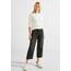 Cecil Damen B317389 Basic Baumwollshirt U Boot Ausschnitt, Vanilla White, XXL EU