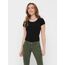 ONLY Damen Onllive Love S/S O-Neck Top JRS Blouse, Schwarz, M EU
