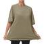 THE GYM PEOPLE Damen Kurzärmeliges mit Rundhalsausschnitt Übergroße T-Shirts Basic Baumwolle shirts