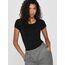 ONLY Damen Onllive Love S/S O-Neck Top JRS Blouse, Schwarz, M EU
