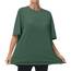 THE GYM PEOPLE Damen Kurzärmeliges mit Rundhalsausschnitt Übergroße T-Shirts Basic Baumwolle Shirts