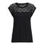 ONLY Damen Regular Fit T-Shirt onlNICOLE S/S Mix TOP NOOS 15151008, Einfarbig, Gr. 40 (Herstellergröße: L), Schwarz (Black)