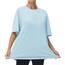THE GYM PEOPLE Damen Kurzärmeliges mit Rundhalsausschnitt Übergroße T-Shirts Basic Baumwolle Shirts